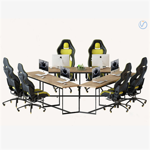 Modern office desk and chair combination 3d model